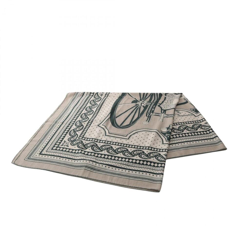 Hermes Carre Geant 140 Les Roues de Phaeton Scarf/Muffler, Silk/Cashmere, Wom...